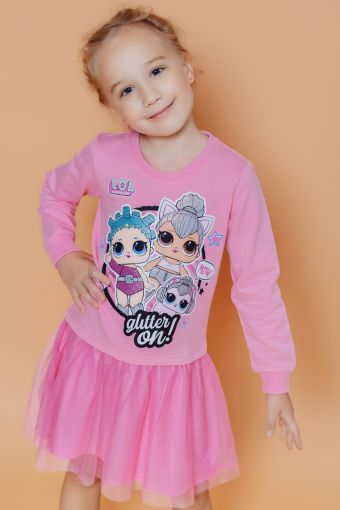 Платье 22727 детское LOL Surprise (Розовый) - Модно-Трикотаж