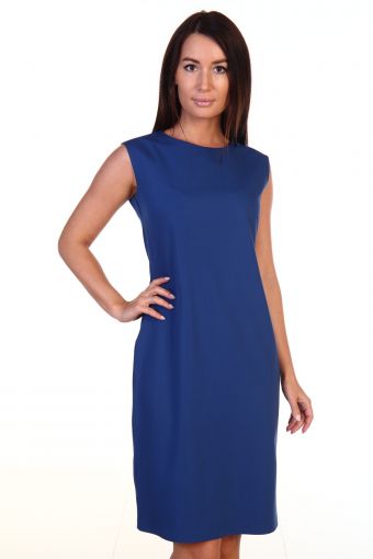 Платье П008в (Синий) - Модно-Трикотаж