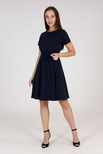Платье 20654 (Темно-синий) - Модно-Трикотаж