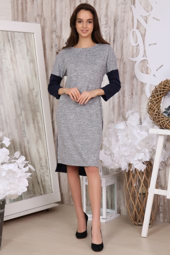 Платье 31004 (Серый) - Модно-Трикотаж