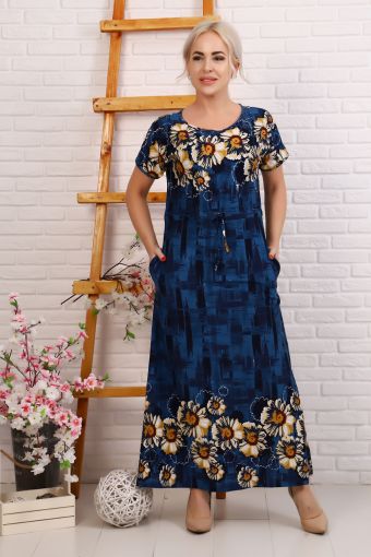 Платье 32010 (Синий) - Модно-Трикотаж