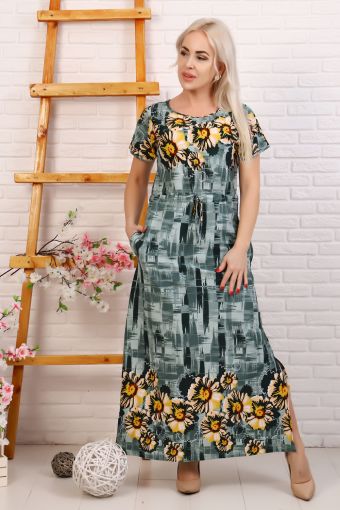 Платье 32010 (Зеленый) - Модно-Трикотаж