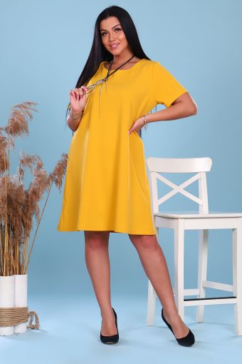 Платье 47031 (Желтый) - Модно-Трикотаж