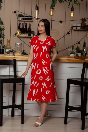 Платье 8227 (Красный) - Модно-Трикотаж