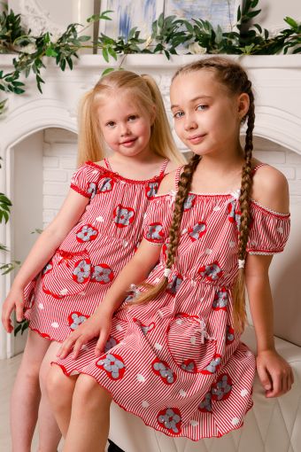 Платье 5119 детское (Красный) - Модно-Трикотаж