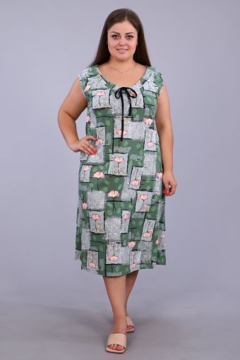 Платье 15296 (Зеленый) - Модно-Трикотаж