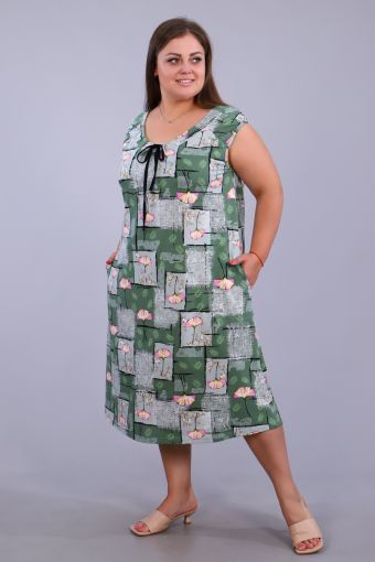 Платье 15296 (Зеленый) (Фото 2)