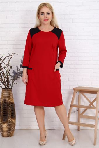 Платье 52154 (Красный) - Модно-Трикотаж