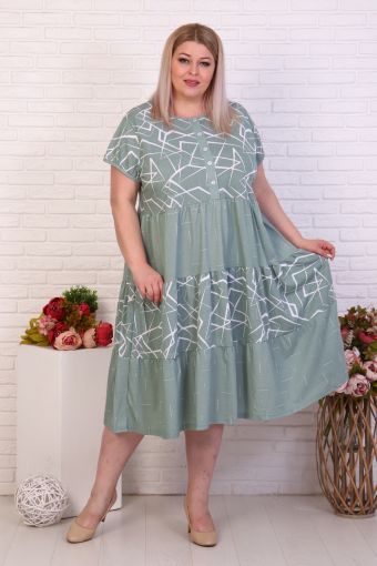Платье 37544 (Зеленый) - Модно-Трикотаж