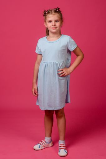 Платье 11709 (Голубой) - Модно-Трикотаж