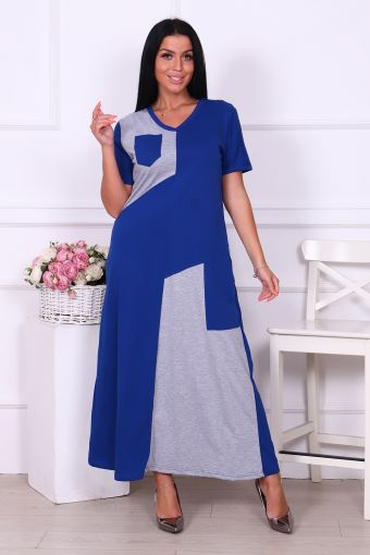 Платье 35203 (Синий) - Модно-Трикотаж