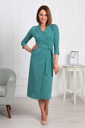 Платье 22228 (Зеленый) - Модно-Трикотаж
