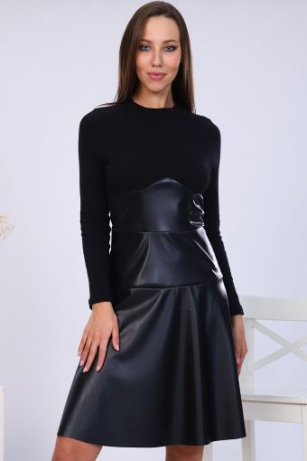 Платье 35262 (Черный) - Модно-Трикотаж