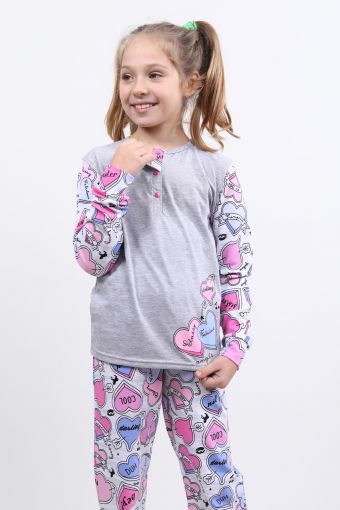 Пижама 15426 детская (Серый) - Модно-Трикотаж