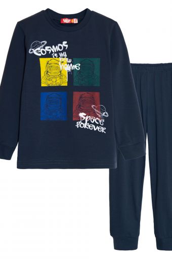 Пижама для мальчика 92192 (Темно-серый) - Модно-Трикотаж