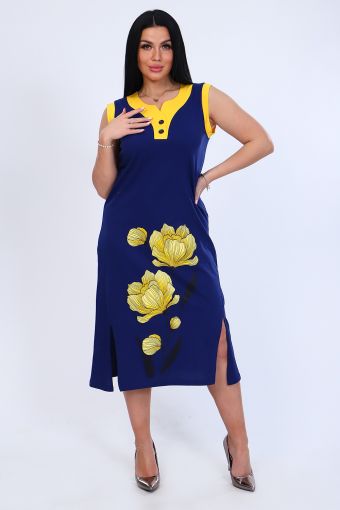 Платье 71063 (Синий) - Модно-Трикотаж