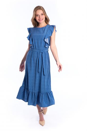 Платье 22258 (Синий) - Модно-Трикотаж