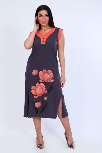 Платье 71063 (Серый) - Модно-Трикотаж