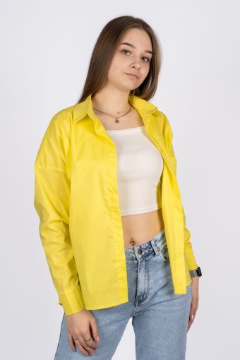 Джемпер (рубашка) женский 6359 (Желтый) (Фото 2)
