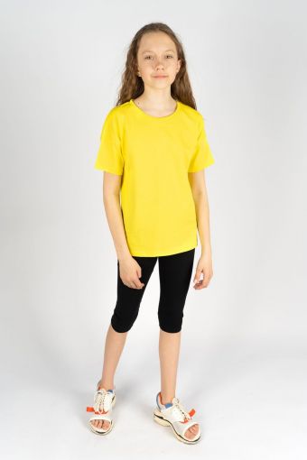 Футболка для девочки 51262 (Желтый) - Модно-Трикотаж
