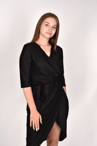 Платье женское 864 (Черный) - Модно-Трикотаж