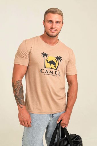 Футболка Camel (Бежевый) - Модно-Трикотаж