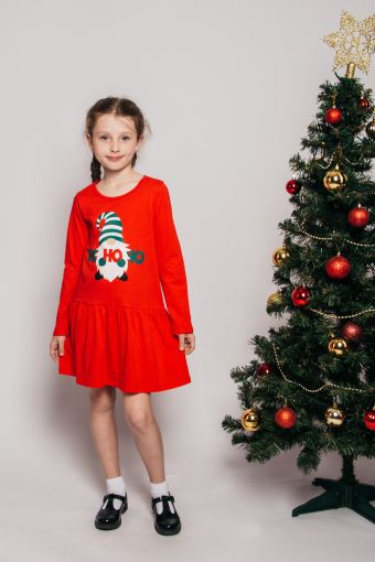 Платье для девочки 81211 (Красный) - Модно-Трикотаж