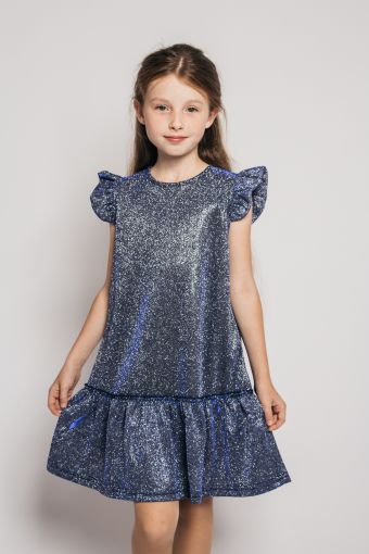 Платье для девочки 81220 (Синий) - Модно-Трикотаж