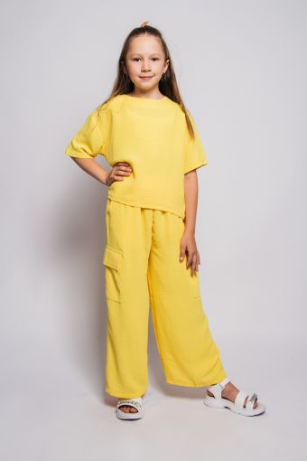 Костюм для девочки 41102 (Желтый) - Модно-Трикотаж