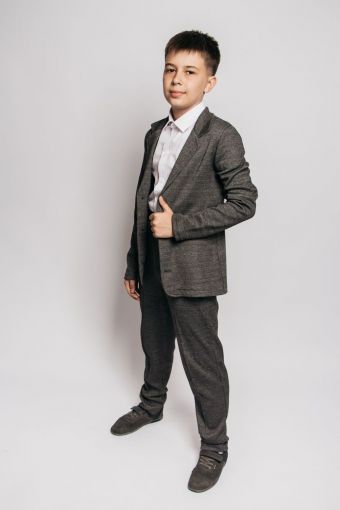 Пиджак детский 62295 (Серый) - Модно-Трикотаж