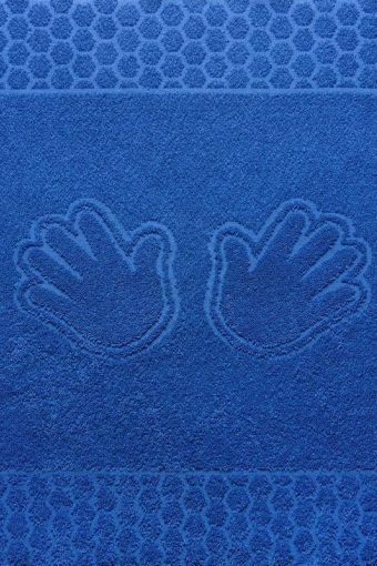 Полотенце махровое Ручки (Синий) - Модно-Трикотаж