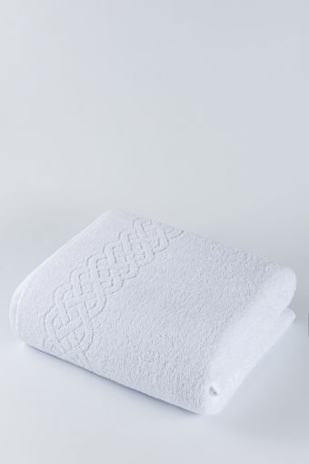 Полотенце махровое Plait (Белый) - Модно-Трикотаж