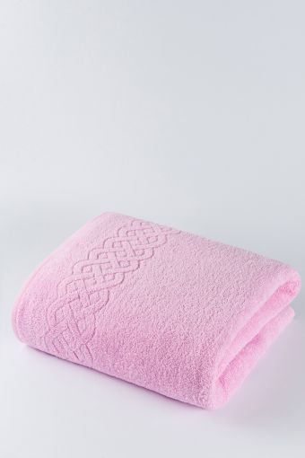 Полотенце махровое Plait (Розовый) - Модно-Трикотаж