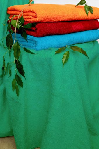 Полотенце махровое 100-150 BS 34007 (Ярко-зеленый) - Модно-Трикотаж