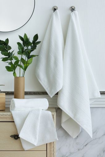 Махровое банное полотенце Verossa Milano (Белый) - Модно-Трикотаж