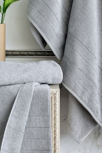 Махровое банное полотенце Verossa Milano (Холодный серый) - Модно-Трикотаж