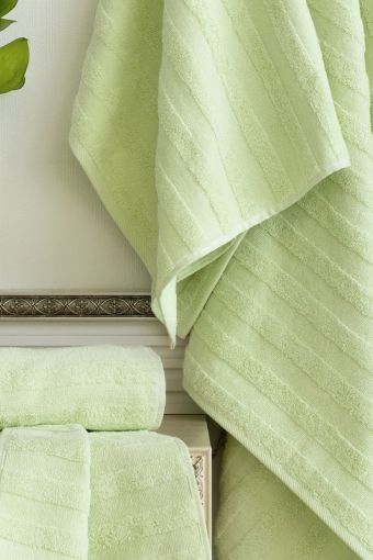 Махровое полотенце Verossa коллекция Stripe (Светло-фисташковый) - Модно-Трикотаж