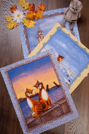 Набор полотенец Питерские коты (В ассортименте) - Модно-Трикотаж