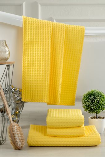 Полотенце для ванной Бохо (Желтый) - Модно-Трикотаж