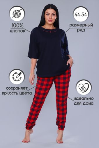 Пижама 20120 (Красный) - Модно-Трикотаж