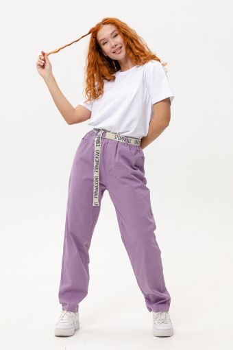 С27038 брюки женские (Фиолетовый) - Модно-Трикотаж