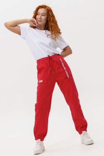 С27037 брюки женские (Красный) - Модно-Трикотаж