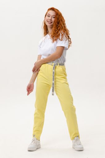 С27039 брюки женские (Желтый) - Модно-Трикотаж