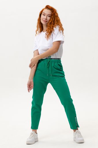 С27036 брюки женские (Зеленый) - Модно-Трикотаж