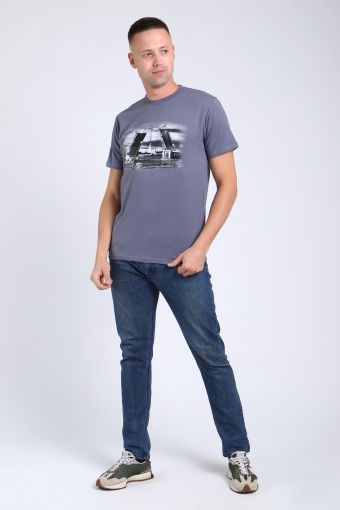футболка мужская 82053 (Фумэ) - Модно-Трикотаж