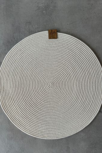 Сервировочная салфетка круглая 17102 (Молочный) (Фото 2)