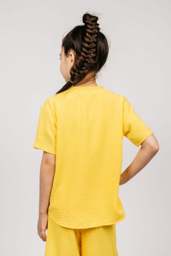 Рубашка для девочки 0610 (Желтый) (Фото 2)