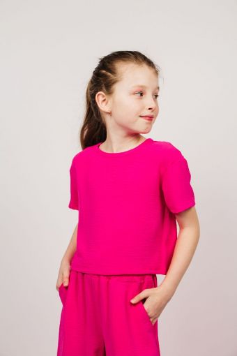 Блузка для девочки 05113 (Фуксия) - Модно-Трикотаж