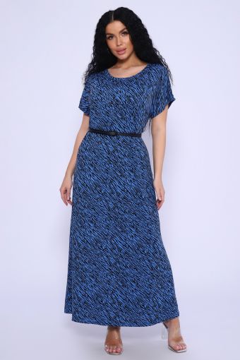 Платье 24670 (Голубой) - Модно-Трикотаж