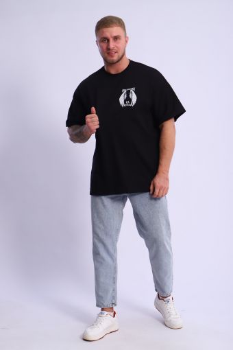 футболка 70106 (Черный) - Модно-Трикотаж